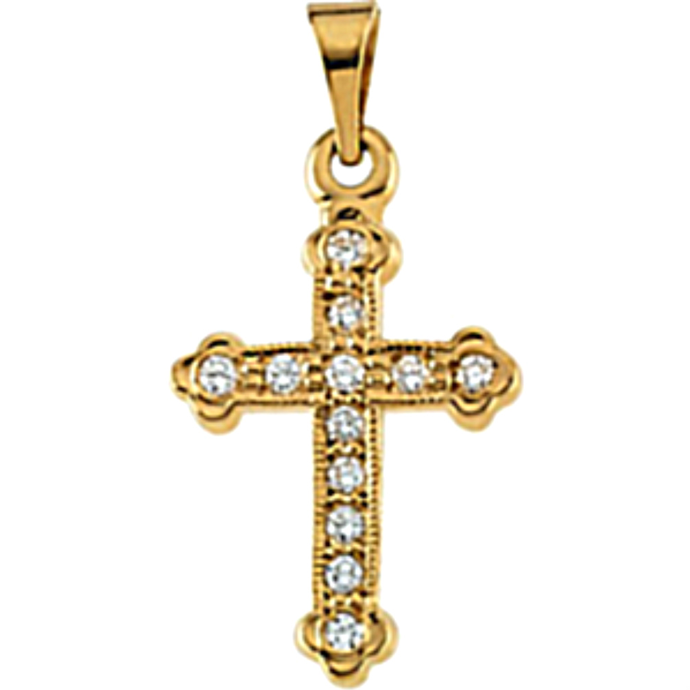 Diamond Cross Pendant.