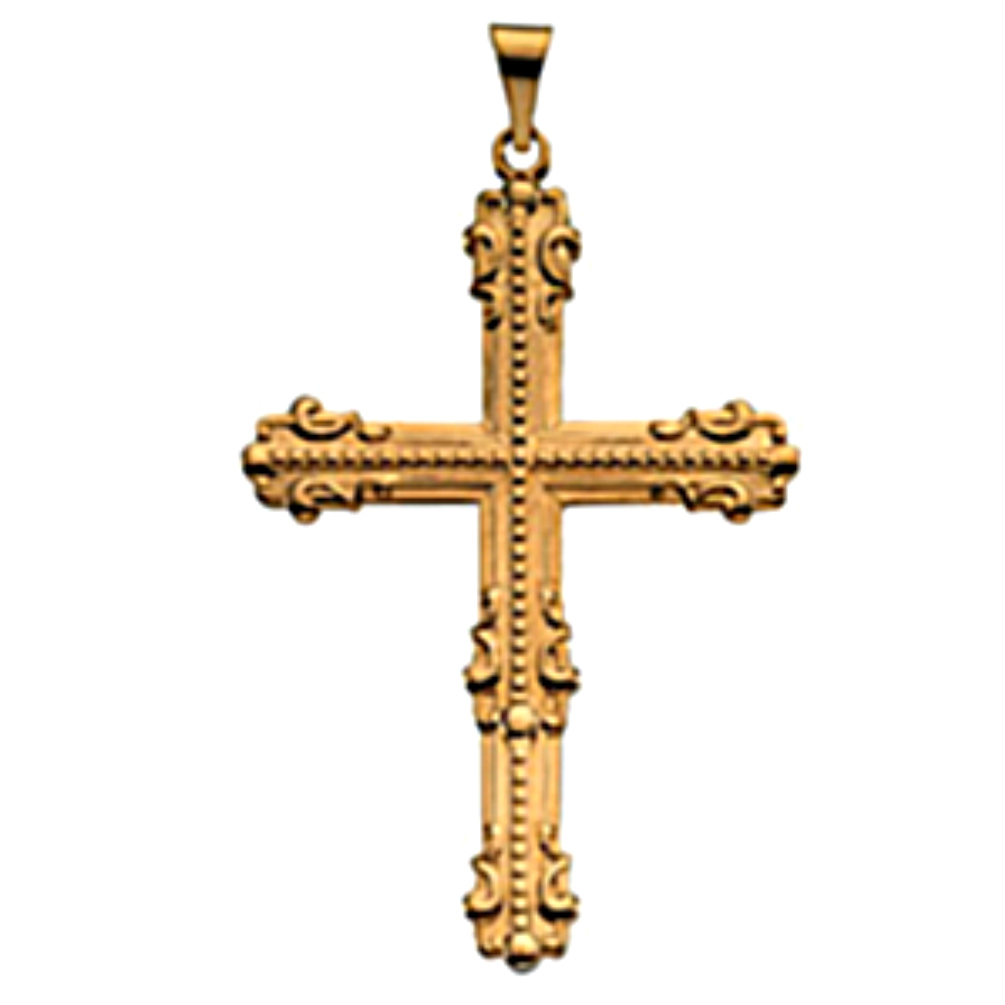 Large Victorian Cross Pendant. 