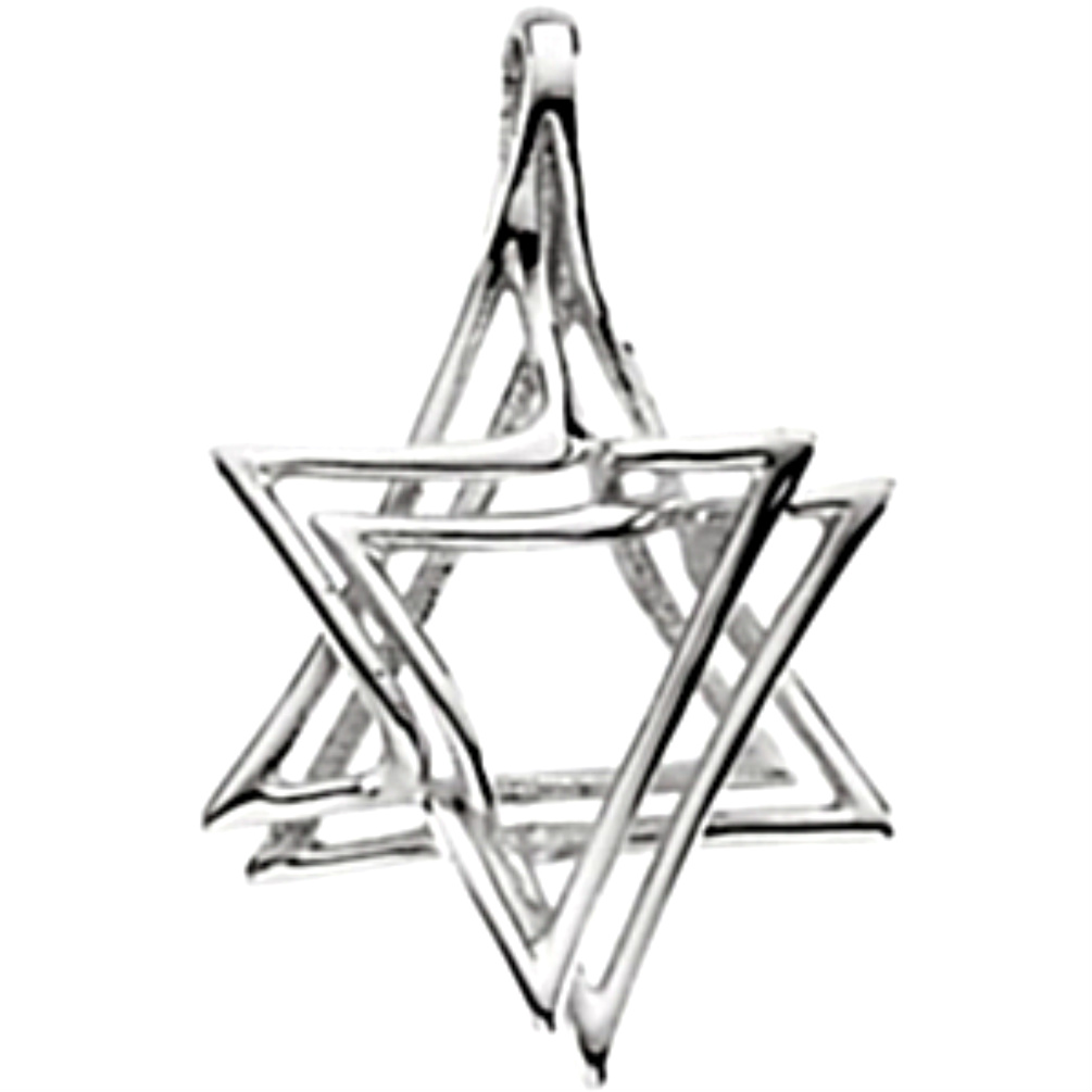 Sterling Silver Star of David. 