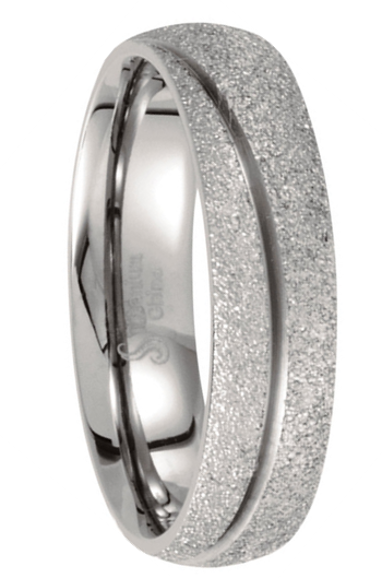 Titanium Pebble Finish Ring