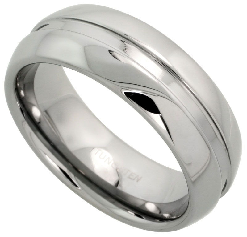 Men's Tungsten Comfort Fit Ring. 