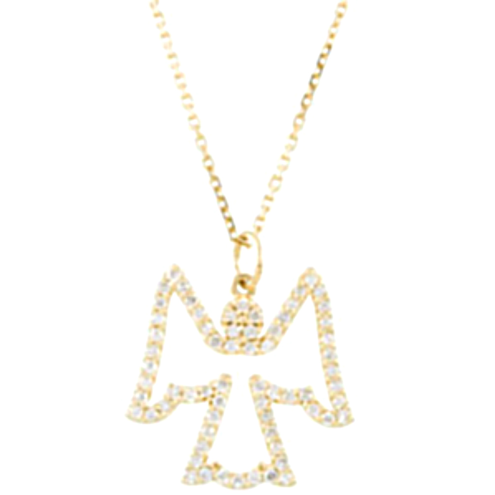 Diamond Angel 14k Yellow Gold.