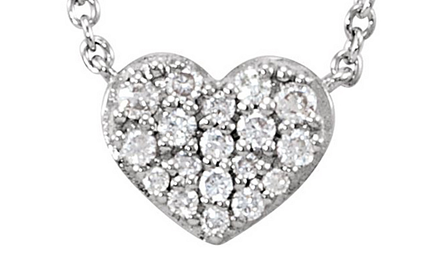 Diamond Heart Pendant Necklace