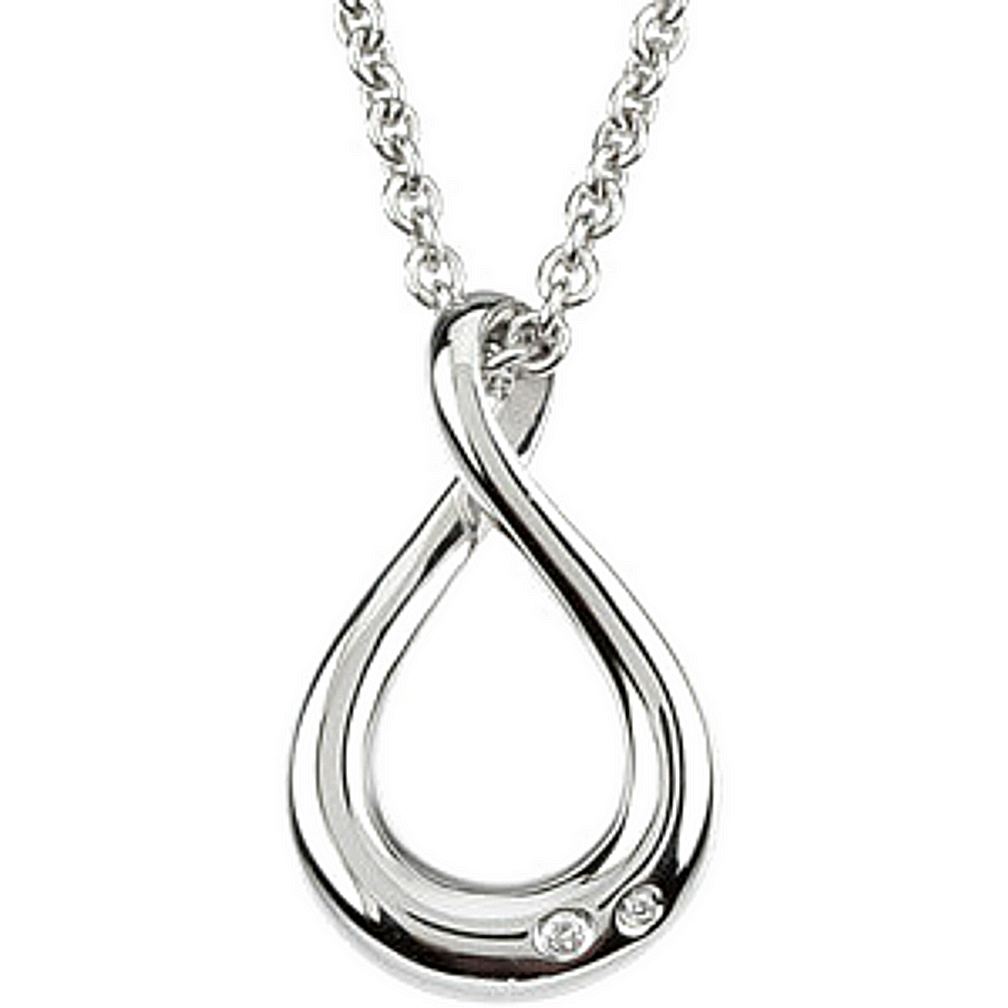 Diamond Infinity Necklace. 