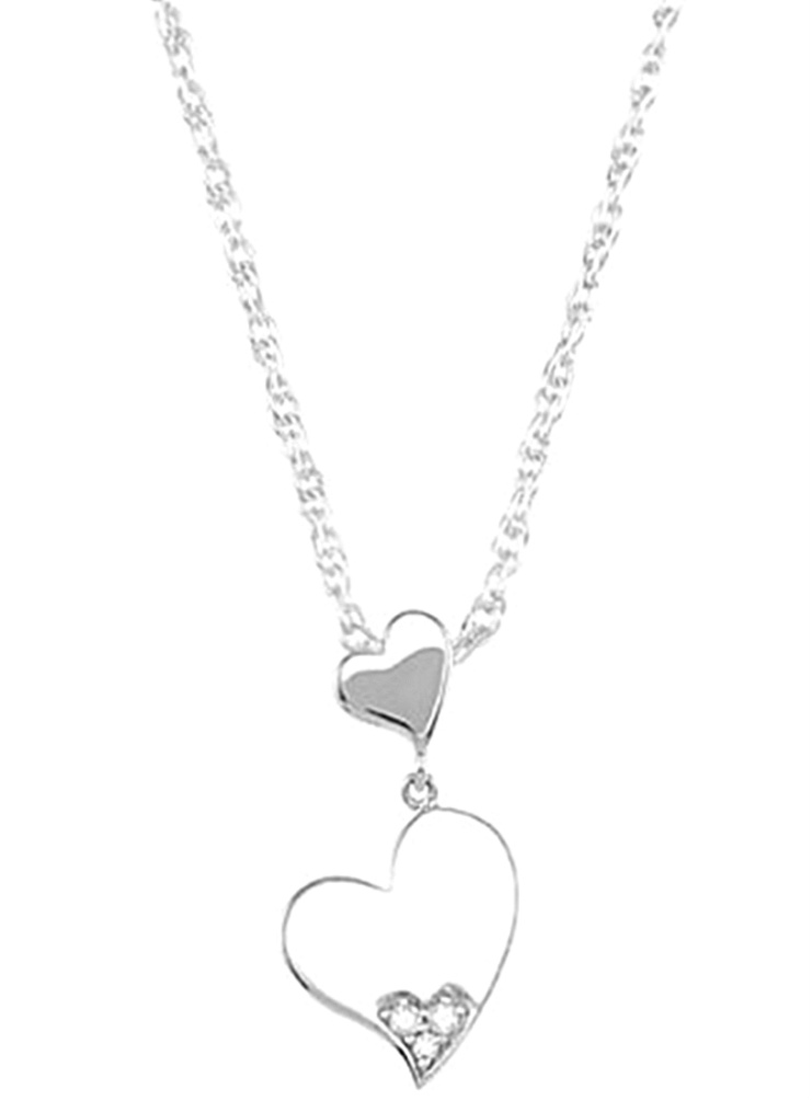 Triple Heart Diamond Necklace