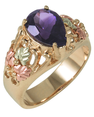 Black hills gold amethyst shop ring