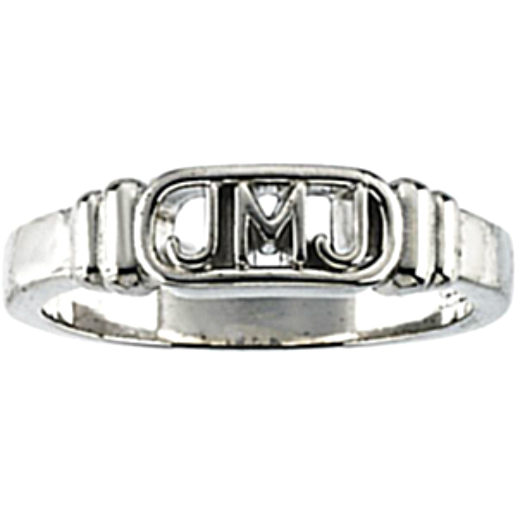 Jesus Mary and Joseph Ring 14k White Gold 