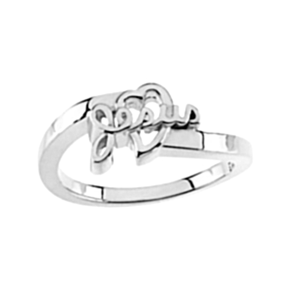 Youth Jesus Ring 14k White Gold Main 