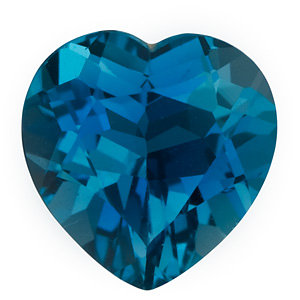 London Blue Topaz Heart Gemstone