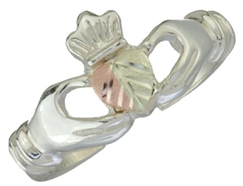 Claddagh Toe Ring in  Black Hills Gold Motif. 