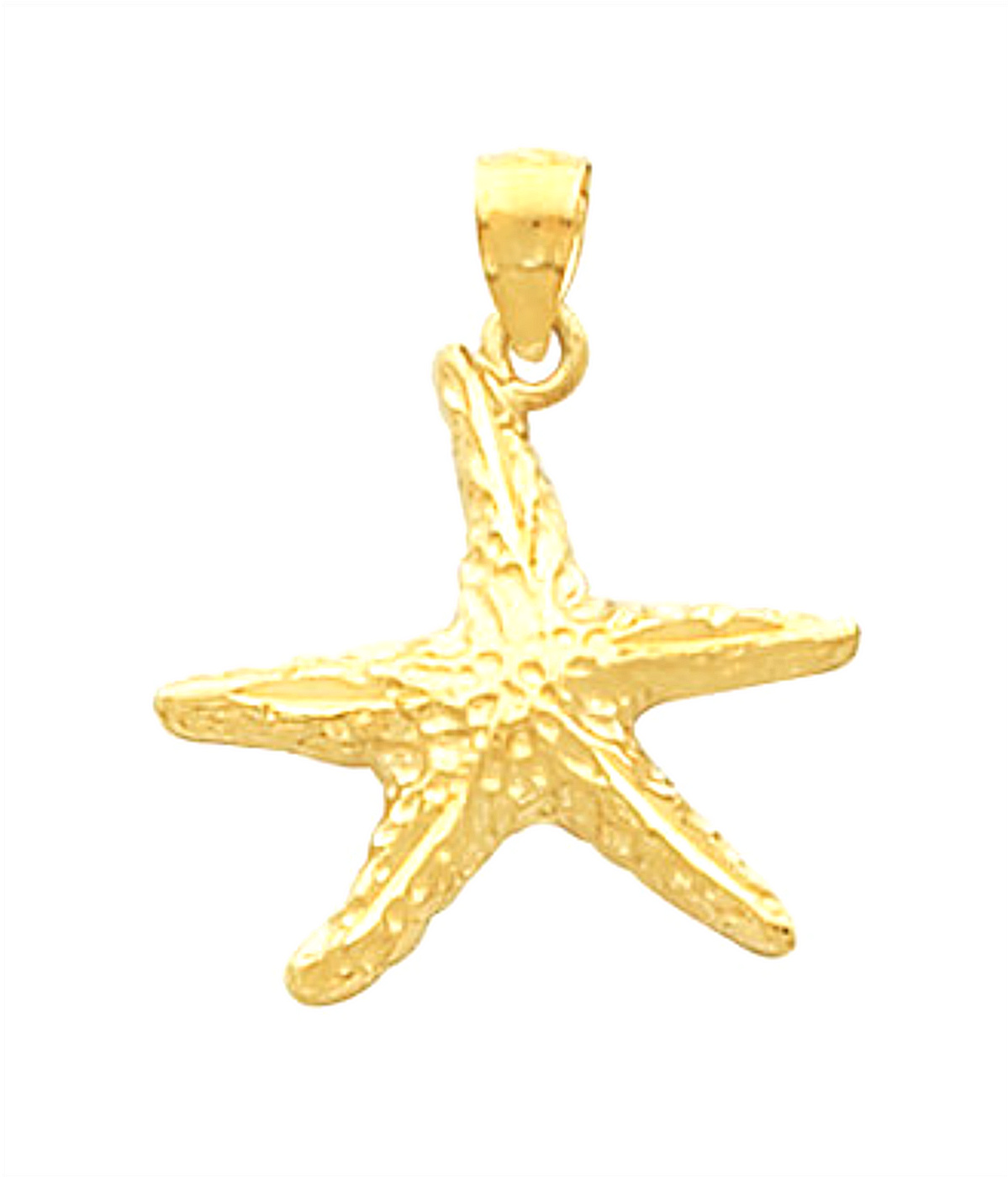 Fashion Starfish Pendant, 14k Yellow Gold