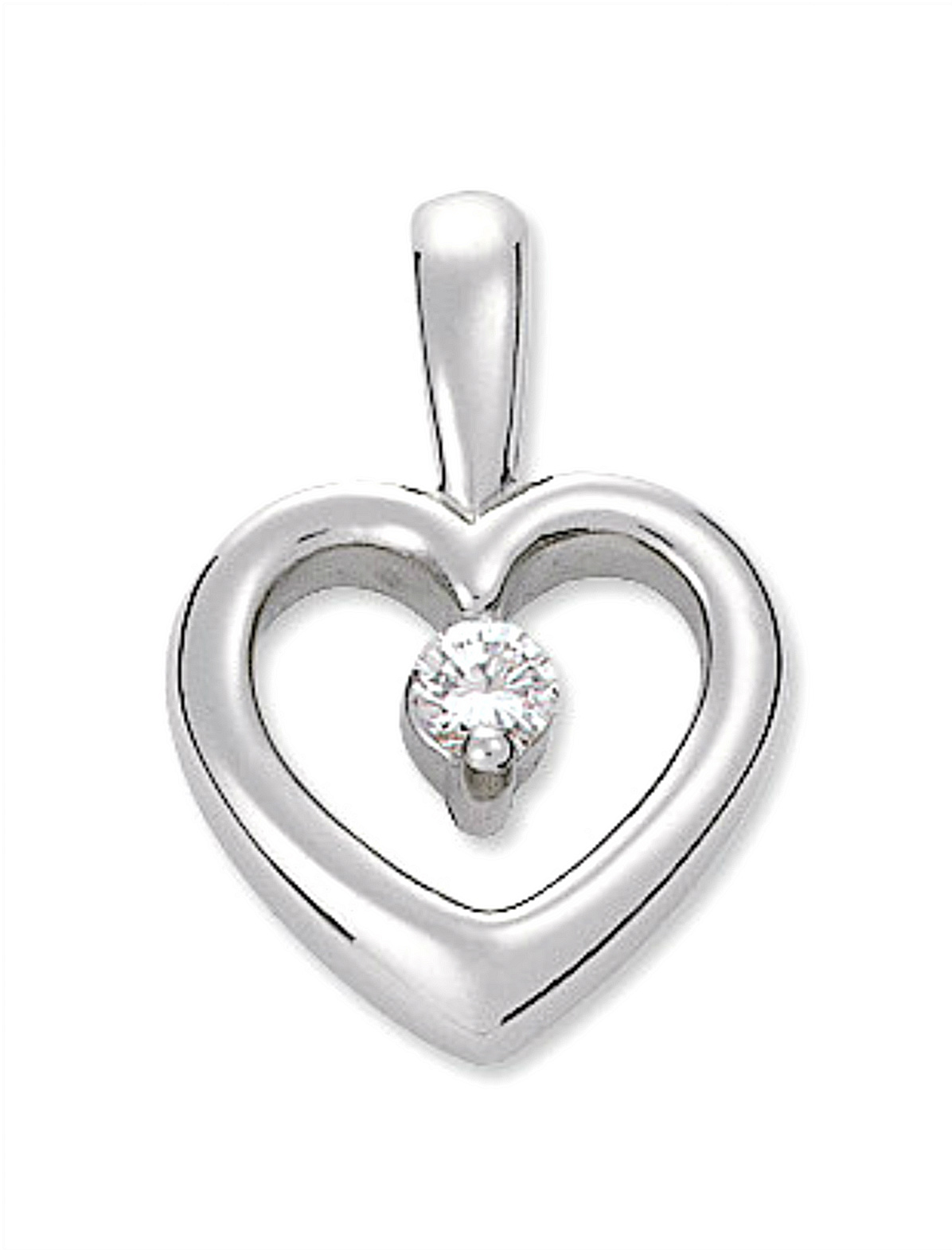 Heart .07 CTW Diamond Platinum Pendant 