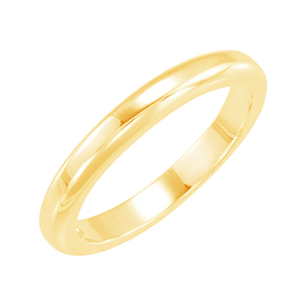 Stackable 2.9mm 10k Yellow Gold Band