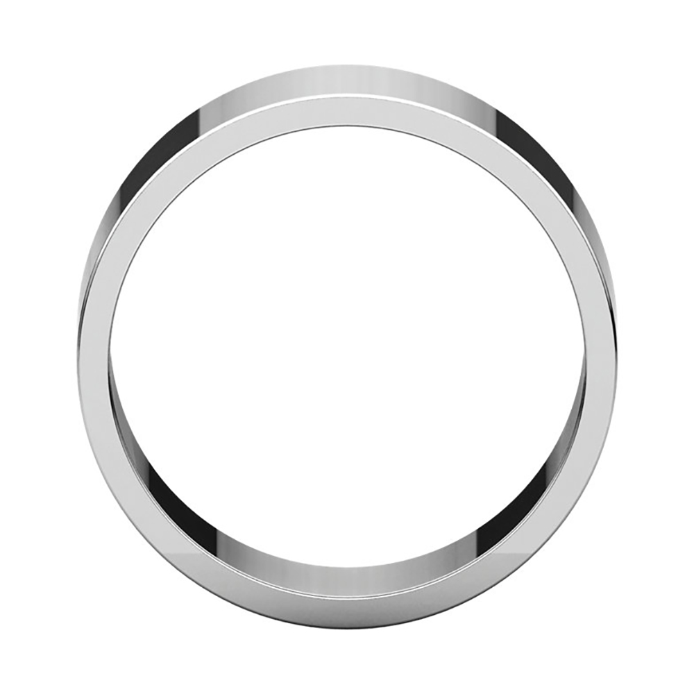 Flat 16mm Band, 14k White Gold