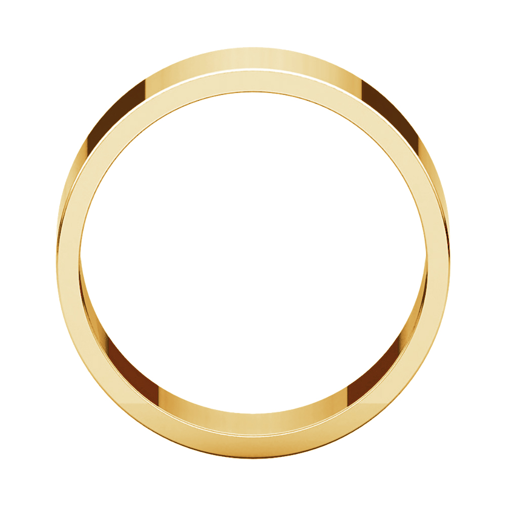 Flat 16mm Band, 14k Yellow Gold 