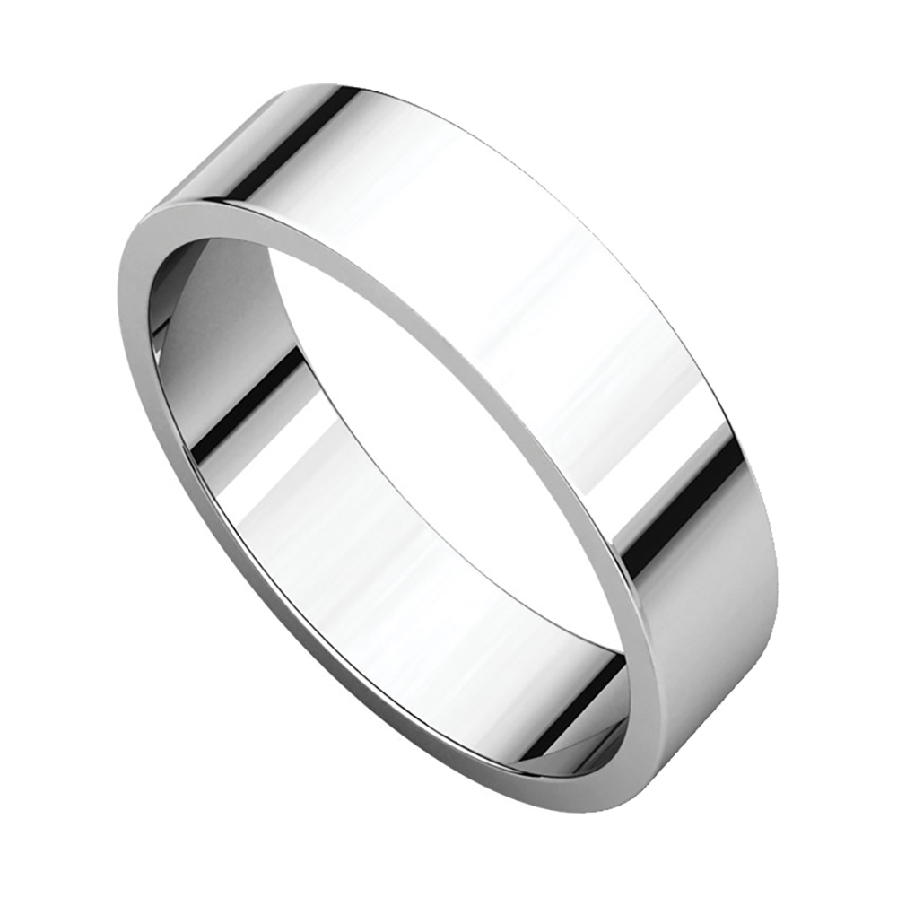 Flat 13mm Band, Sterling Silver