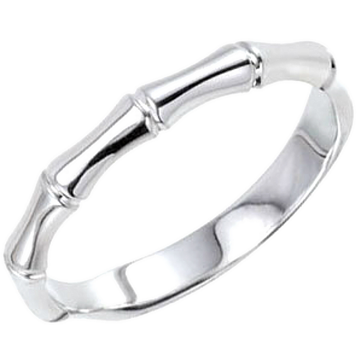 Stackable Bamboo 2.5mm Sterling Silver Ring