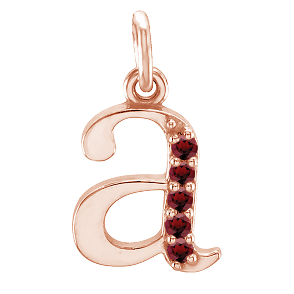  Small Case Garnet lowercase pendant.