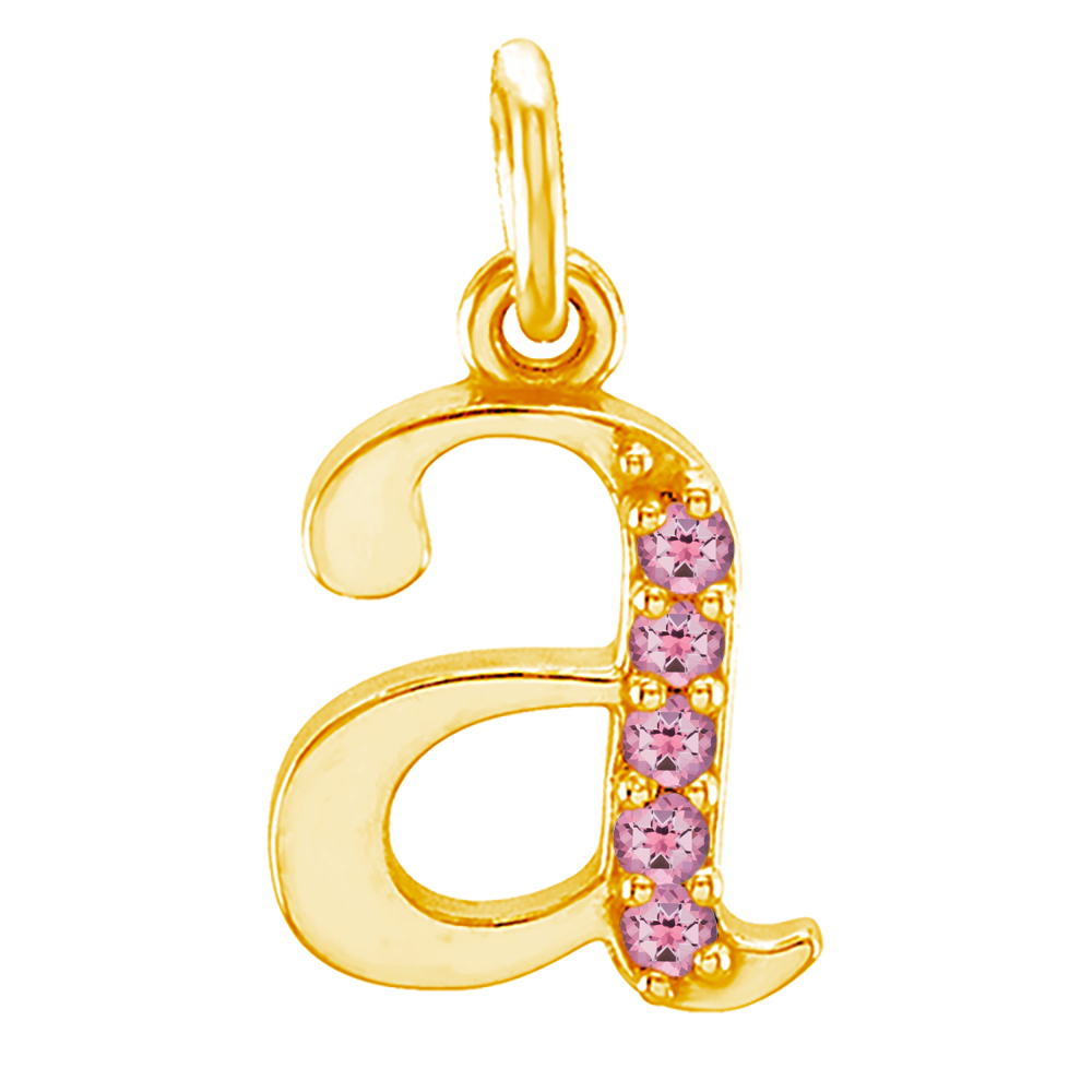 small case baby pink topaz pendant.