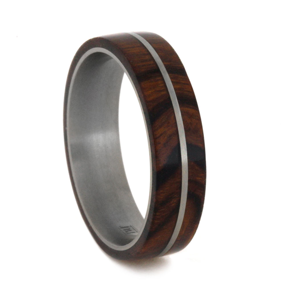 Ironwood 5mm Comfort-Fit Matte Titanium Wedding Band.