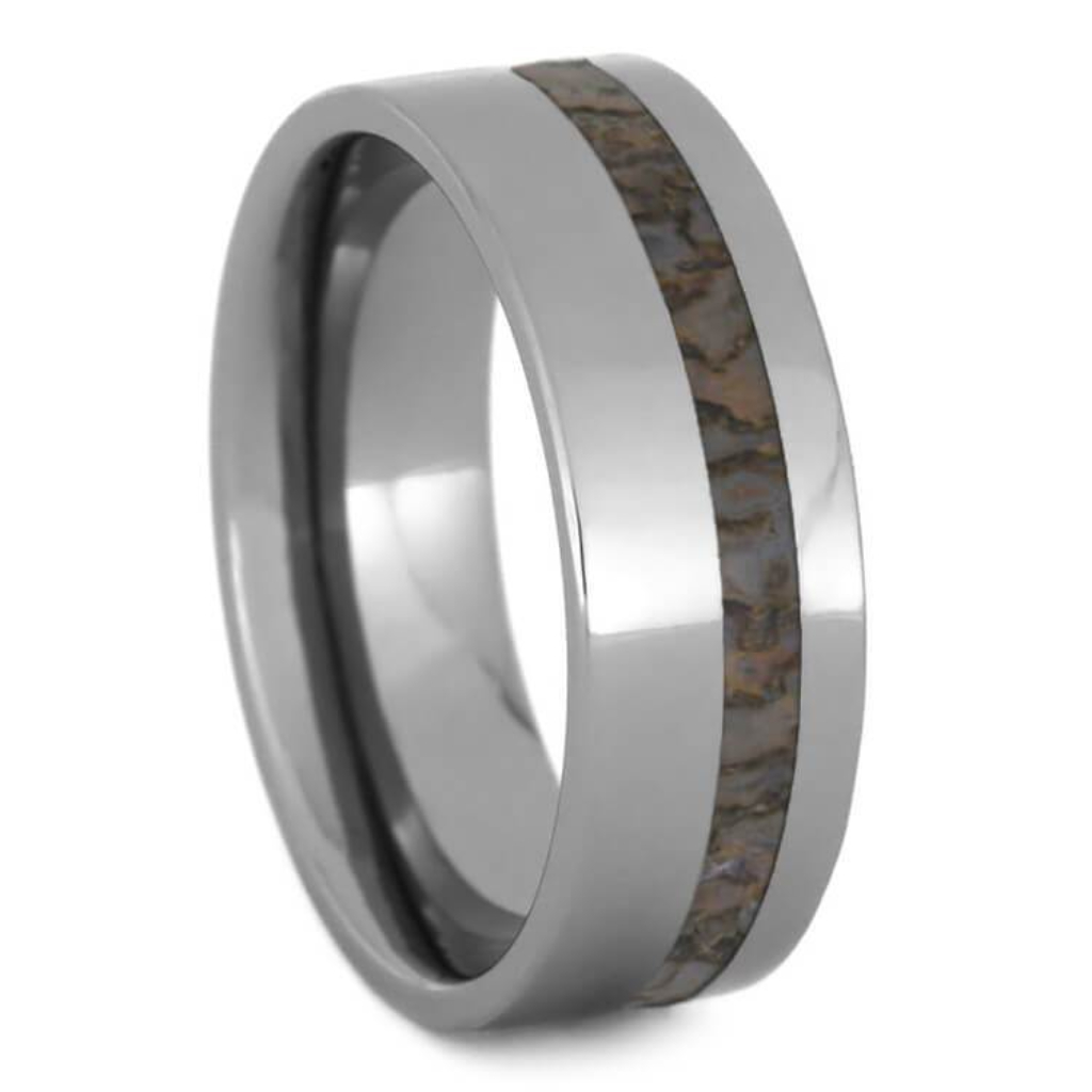    Dinosaur Bone 8mm Stunning Tungsten Comfort-Fit Wedding Band