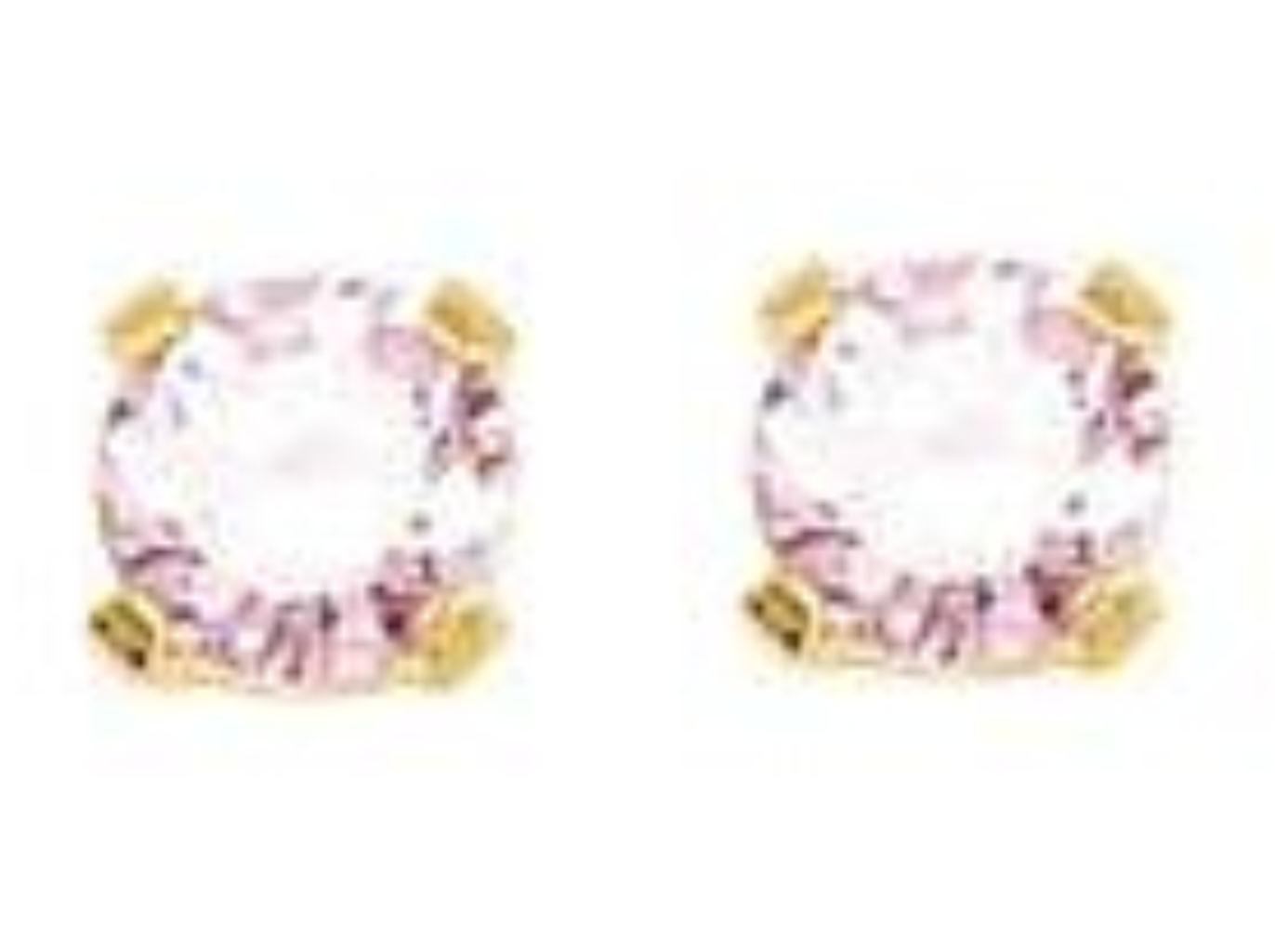 Cubic Zirconia Inverness Piercing Earrings, 14K Yellow Gold