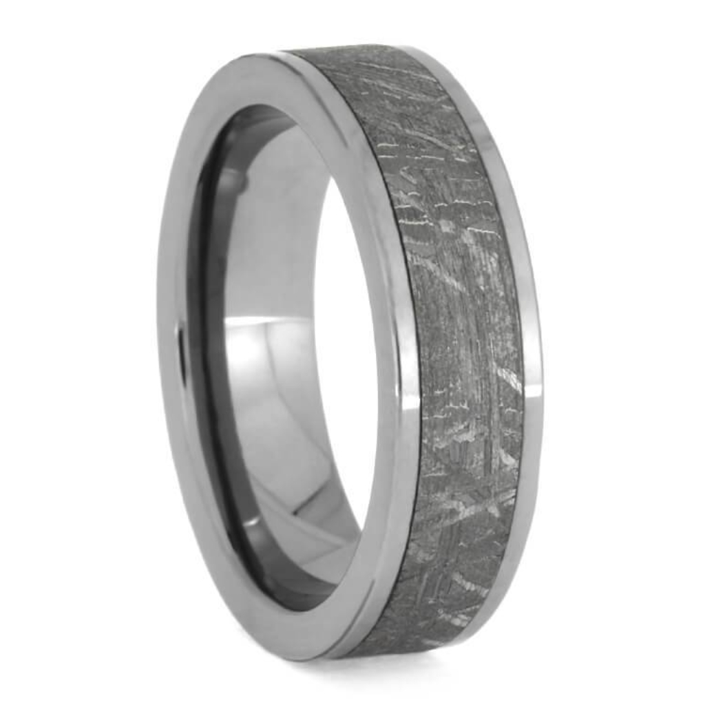   Gibeon Meteorite Tungsten 8mm Comfort-Fit Wedding Band