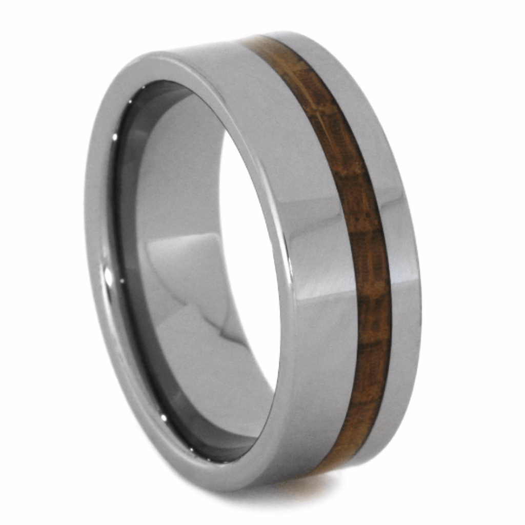 Whiskey Barrel Ring In Tungsten