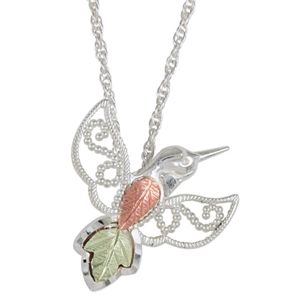 Delicate Hummingbird Pendant Necklace