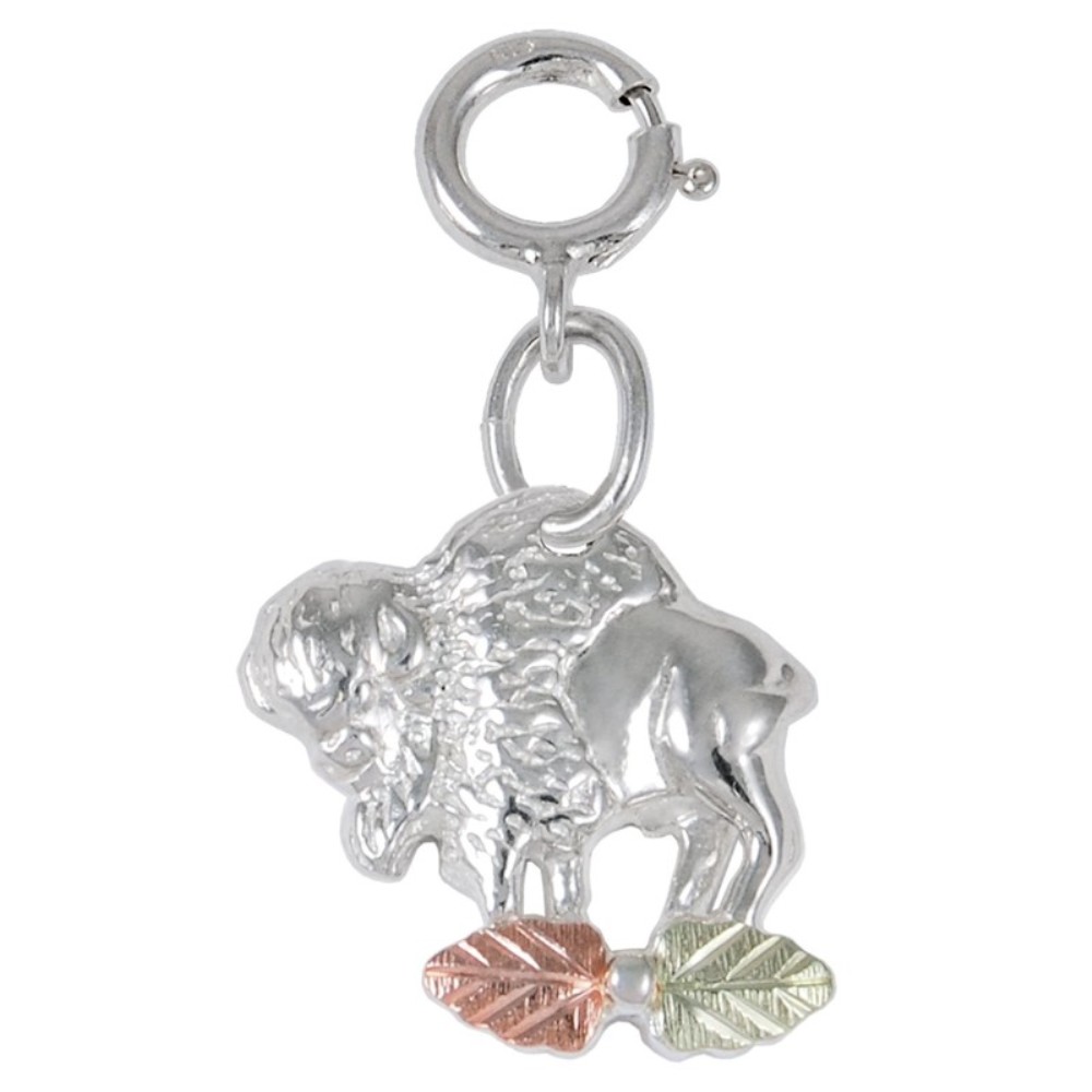 High Polish Buffalo Charm Pendant