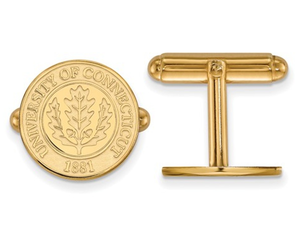 14ky University Of Connecticut Crest Cuff Link