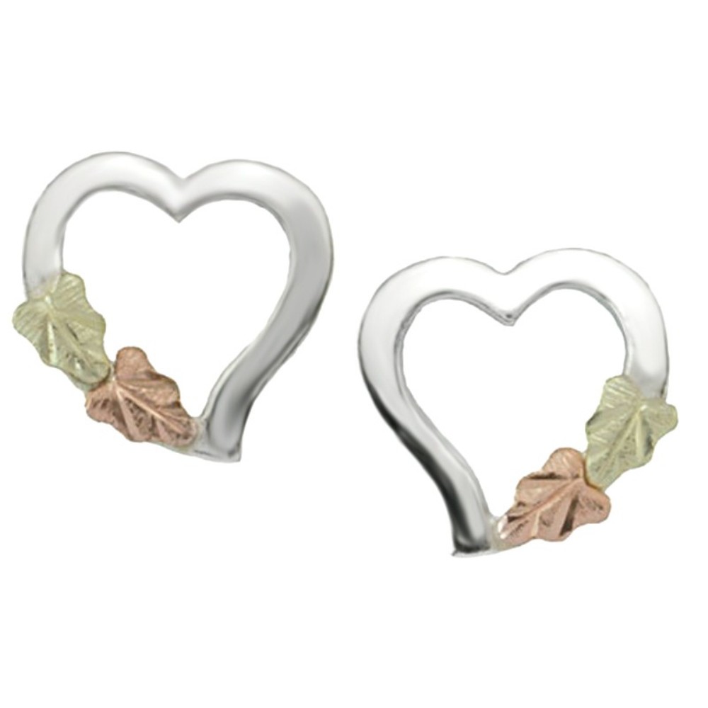 Heart Stud Earring, Sterling Silver