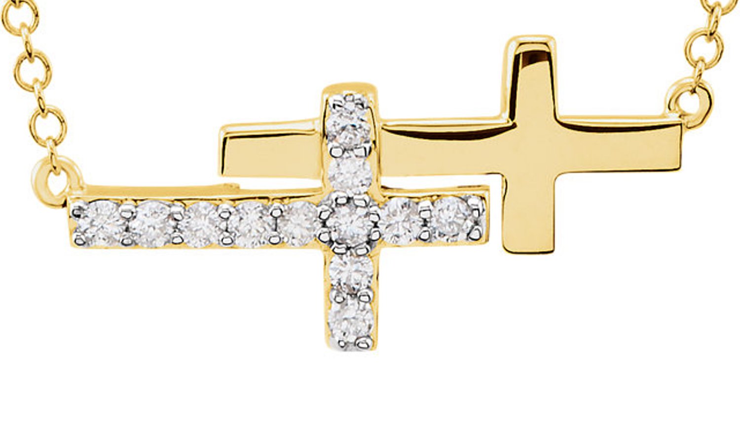  14k Yellow Gold Cross Pendant