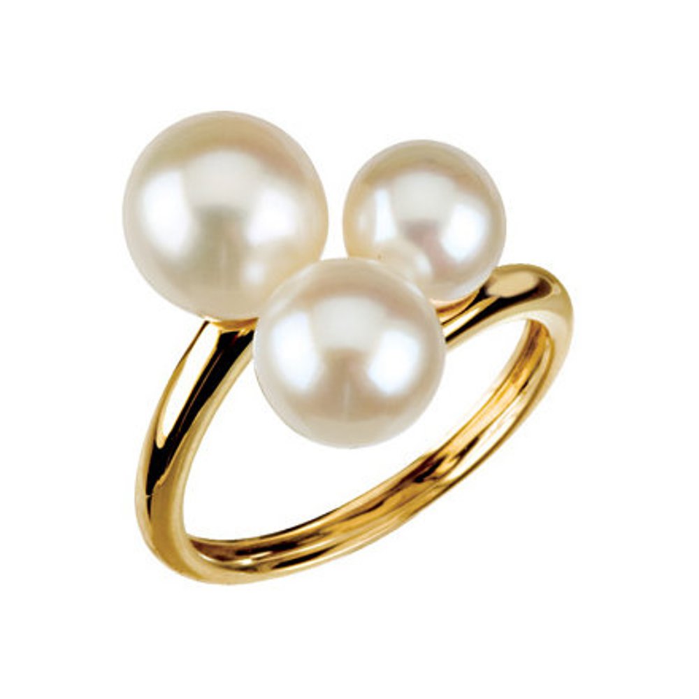 Three-Stone Ring for Pearl