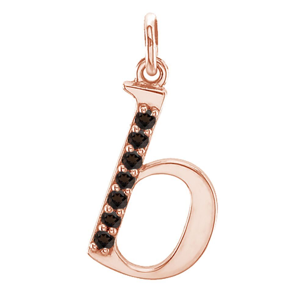 Small case AA Smoky Quartz 'b' pendant.