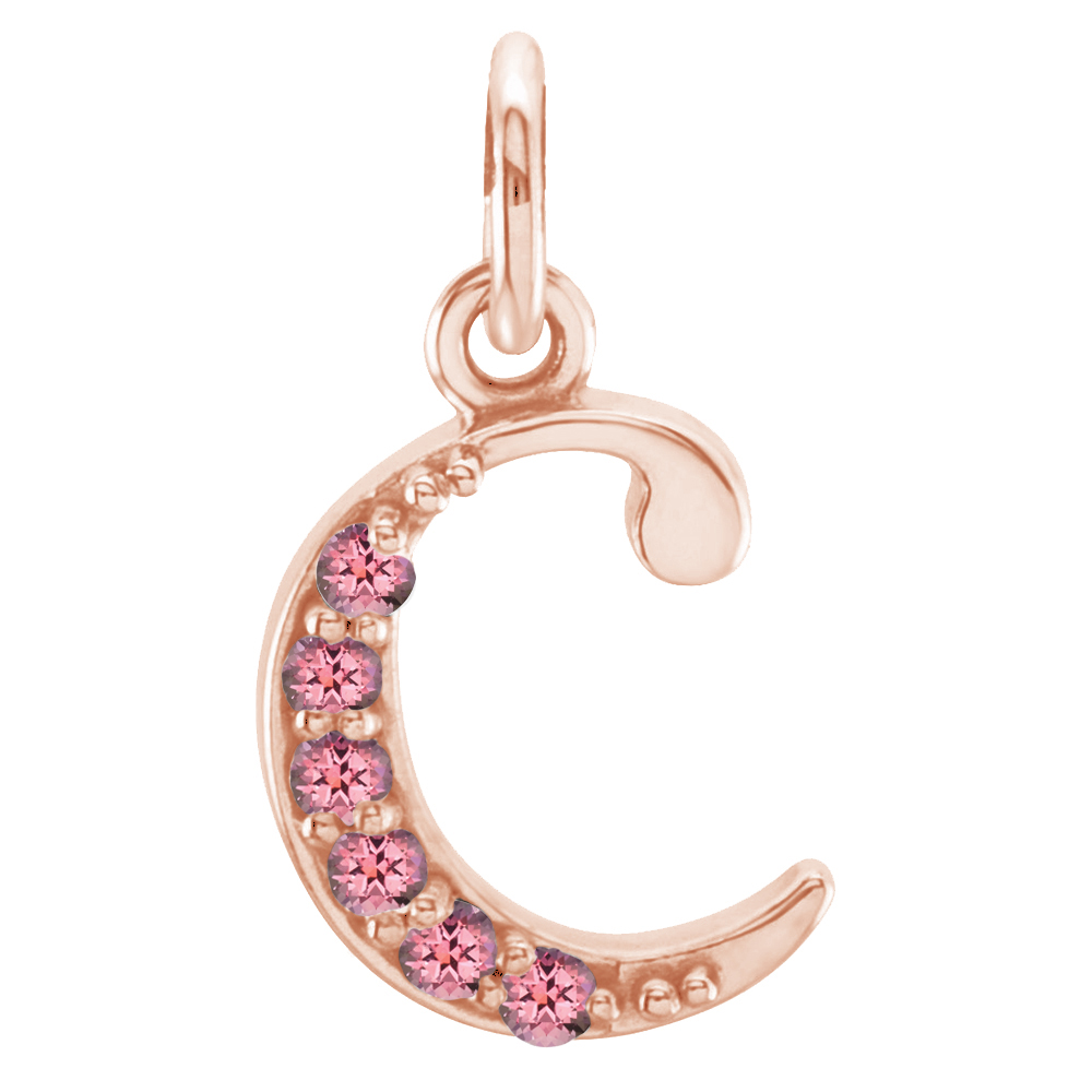 Small case Pink Passion Topaz 'b' pendant.