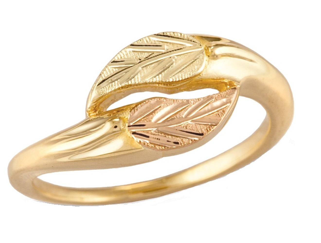 10k Yellow Gold Leaves and Grapes Ring