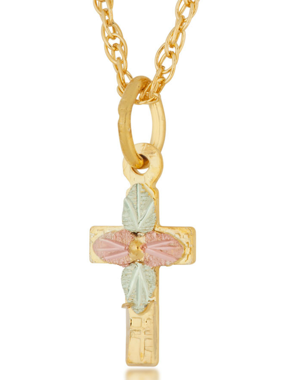 Black Hills Gold Cross Necklace GLM61118. 