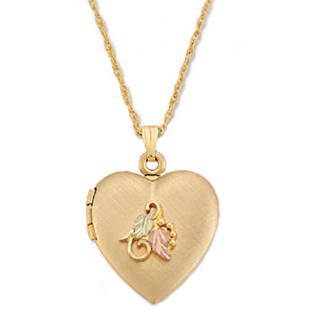 Black Hills Gold Heart Shaped Locket. 