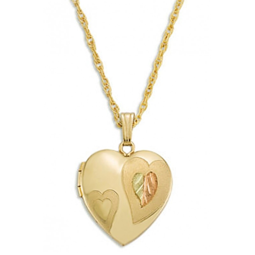 Black Hills Gold Heart Shaped Locket. 