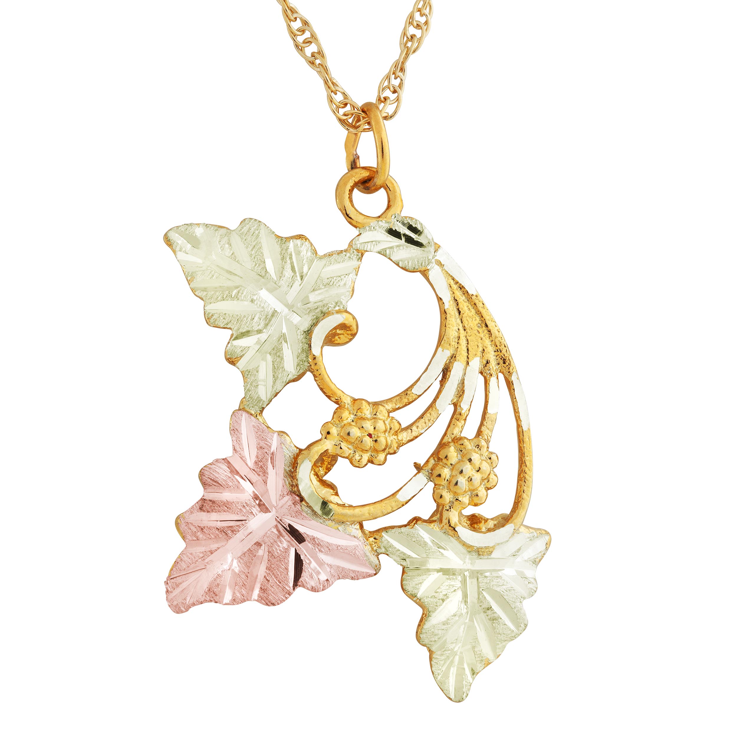  Grape Cluster with Leaves Pendant. 