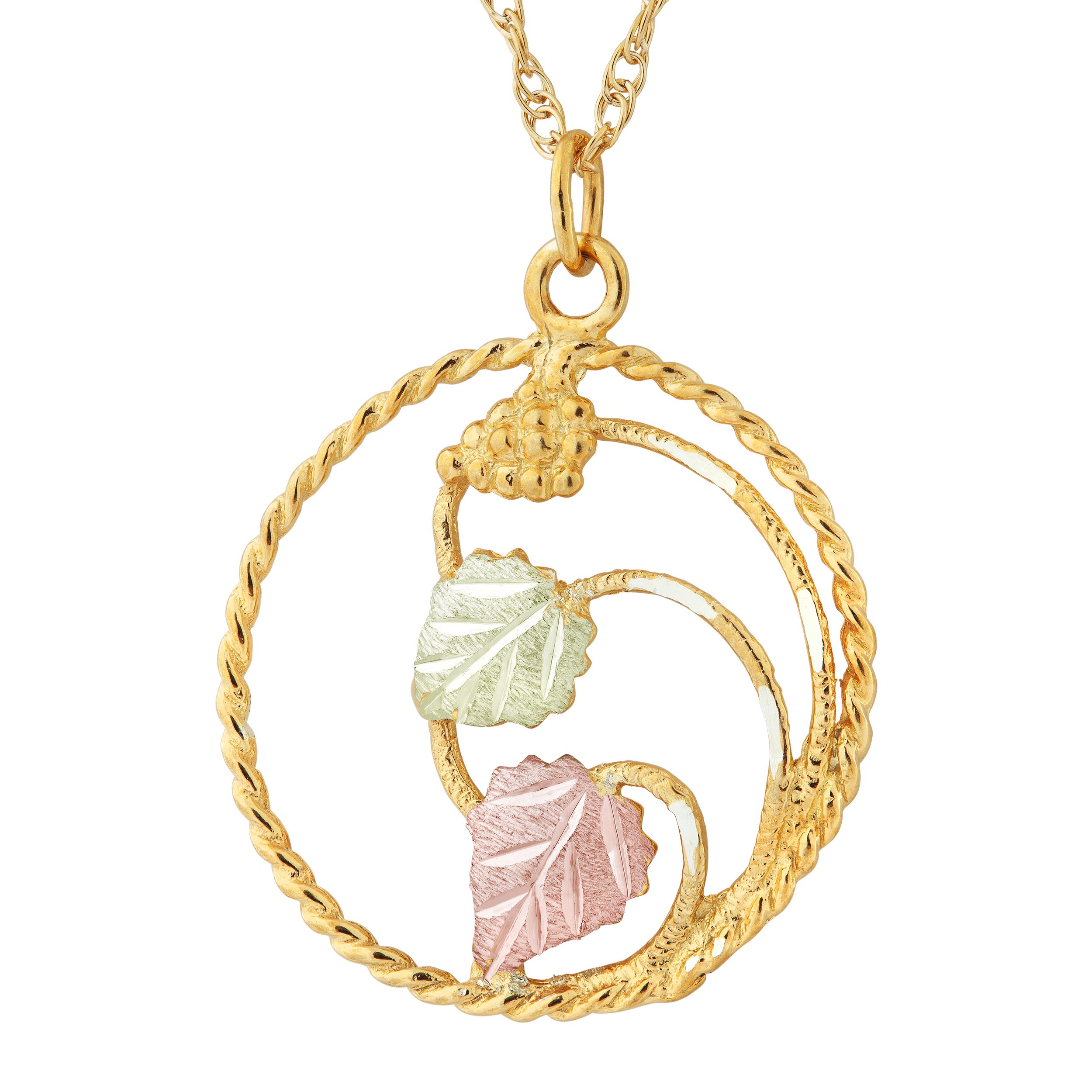  Grape Cluster with Leaves Pendant. 