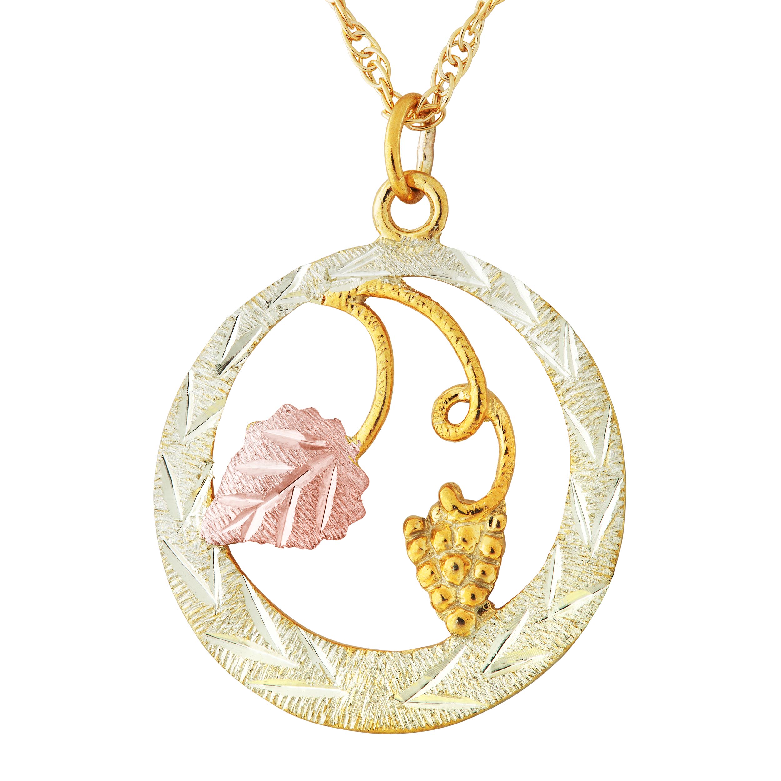  Grape Cluster with Leaves Pendant. 