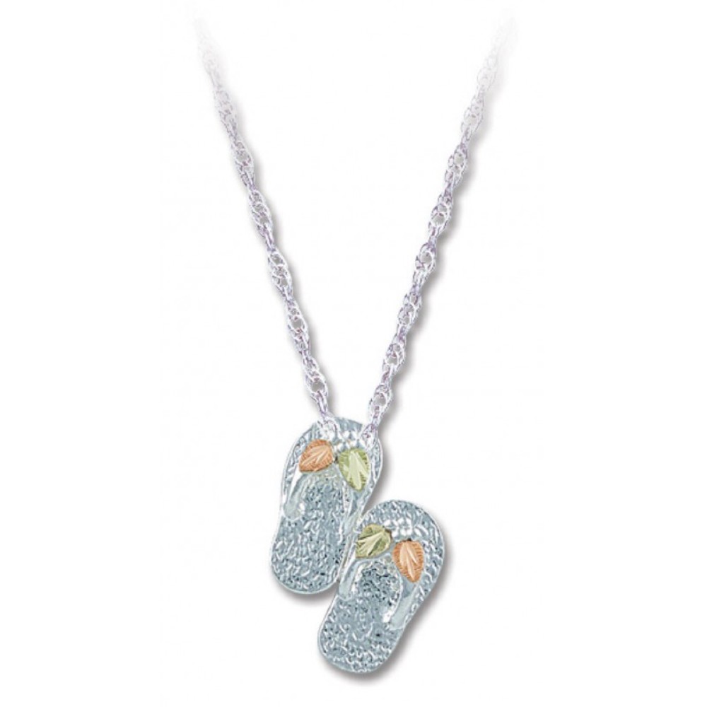 Flip Flop Sandal Pendant Necklace,