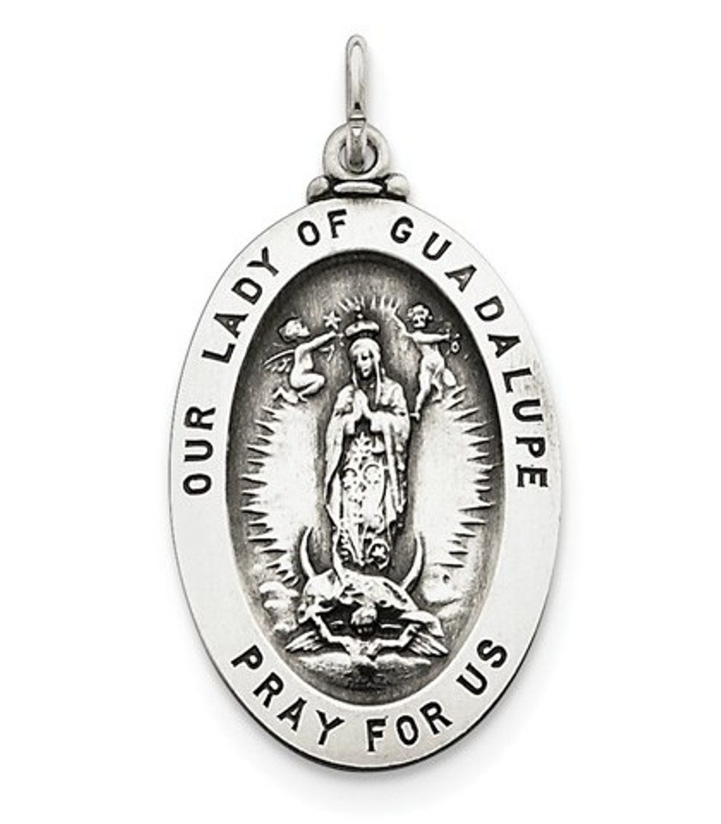 Sterling Silver Our Lady of Guadalupe Medal