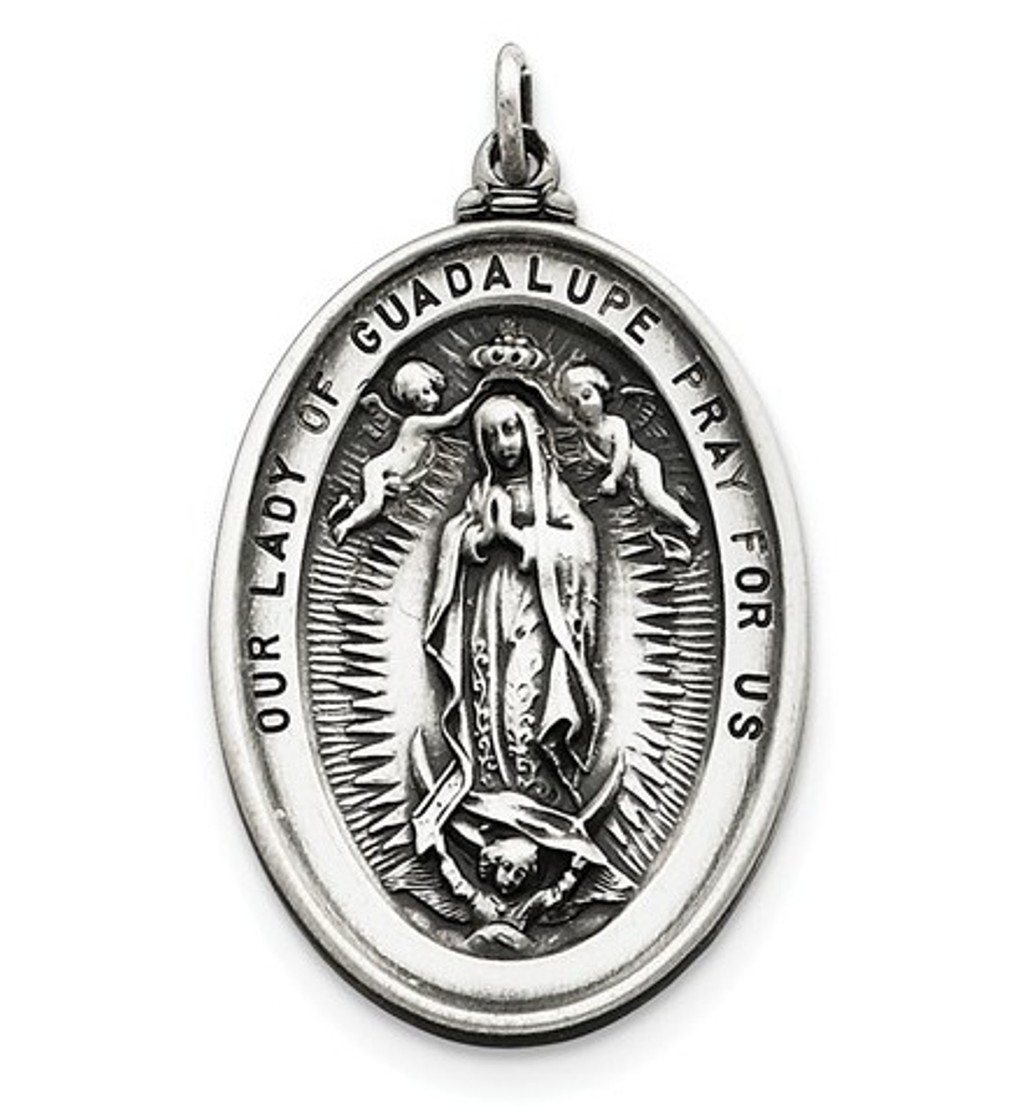 Sterling Silver Our Lady of Guadalupe Medal