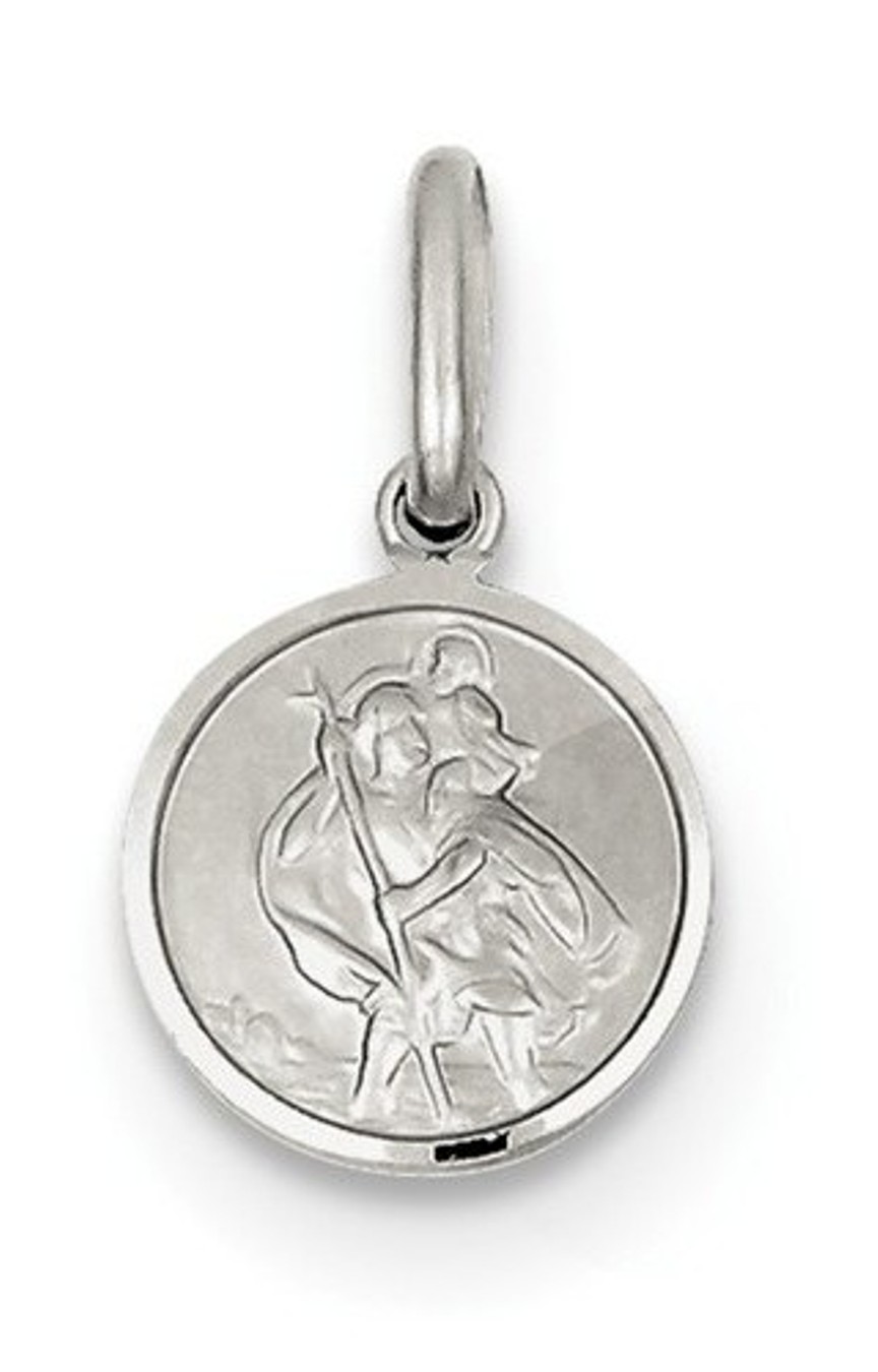 Sterling Silver St. Christopher Medal (17X10MM)