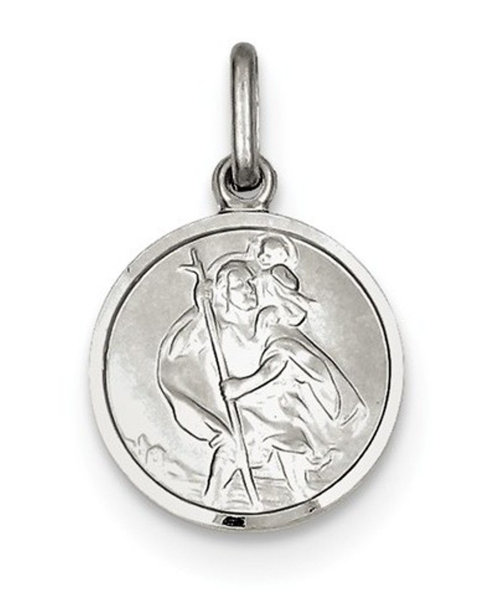 Sterling Silver St. Christopher Medal (22X15MM)
