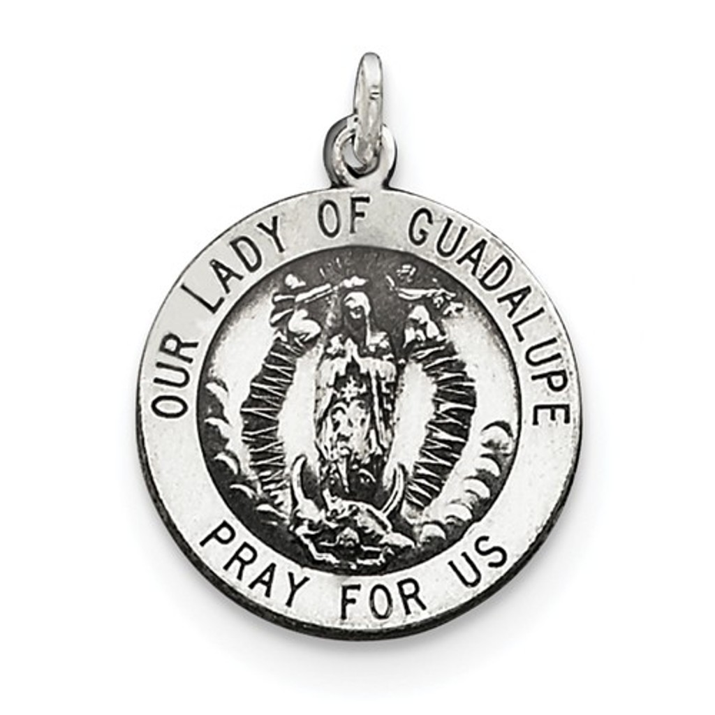 Sterling Silver Our Lady of Guadalupe Medal