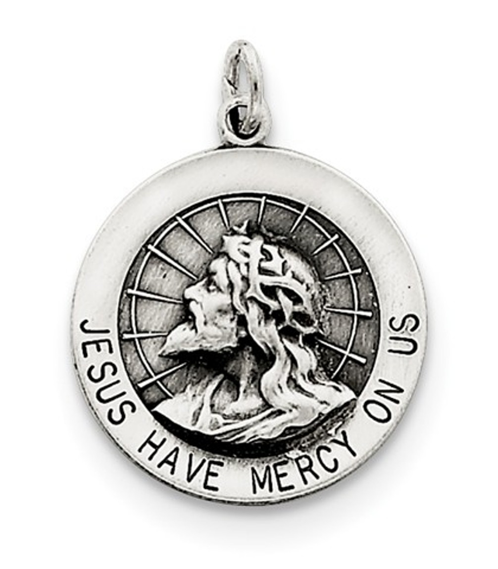 Sterling Silver Jesus Have Mercy Medal